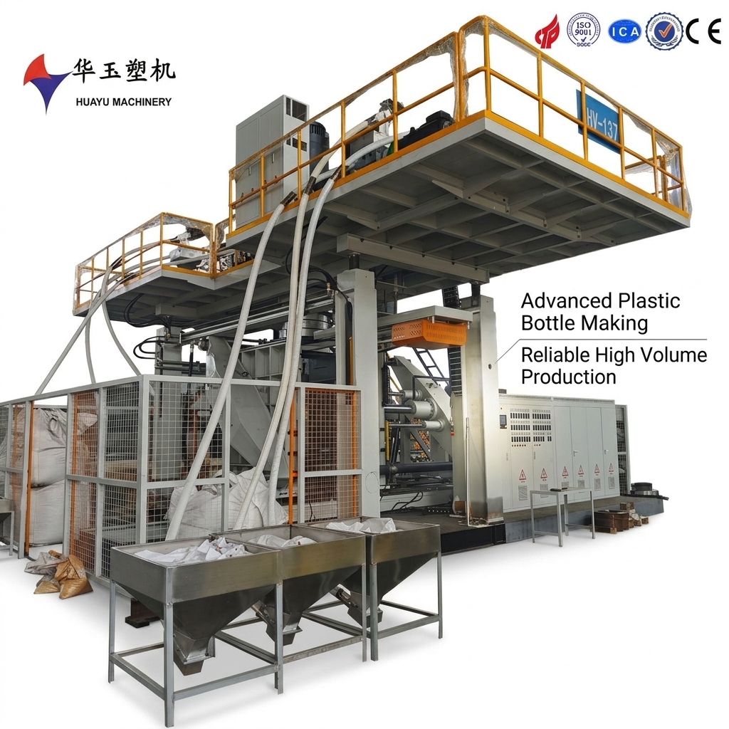 Huayu 5000L 6-Layer Barrier Co-Extrusion Water Tank Blow Moulding Machine Chemical Liquid Storage Servo Motor Drive