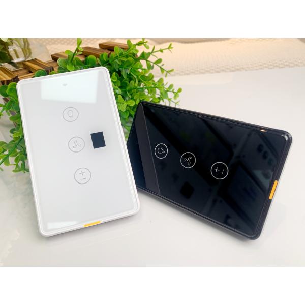 Tuya WiFi Fan Light Switch Type C with Timer and Voice Control, Compatible with Alexa and Google Home for Smart Home Automation