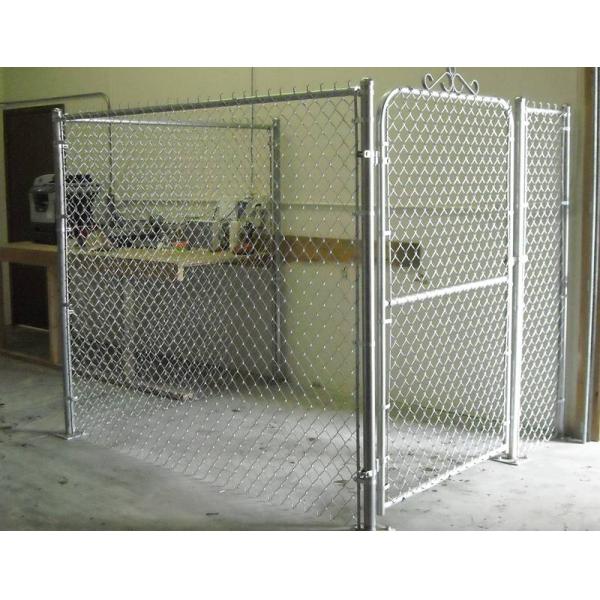 1.2 oz/ft2 (366 g/m2) chain link fence 	vinyl coated chain link fence