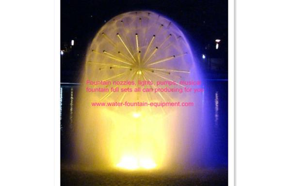 SS304 Dandelion Water Fountain Nozzles With Poles To Have Ball Spraying 1