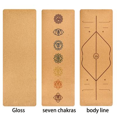 tapis de yoga de bande de liège de 5mm