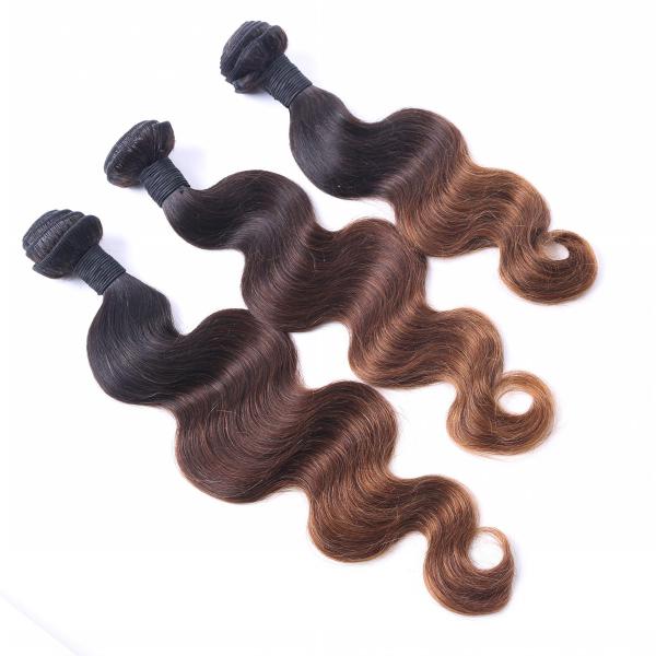 Hot Sale Ombre 1B/30 Body Wave Hair Weft /Hiar Weave Virgin Indian Human Hair