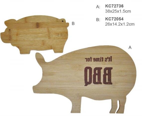 Natural and eco-friendly Fruits vegetables kitchen cutting board bamboo shape