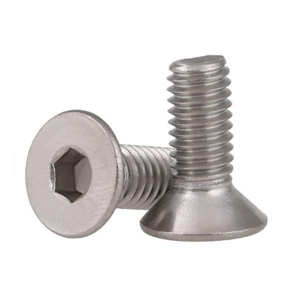 3mm a 60mm cabeça lisa de 304 parafusos de aço inoxidável na área industrial