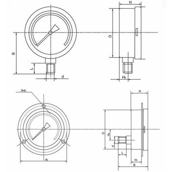 Глюцирин алюминия фреон гидравлический датчик 30 мм /1,2