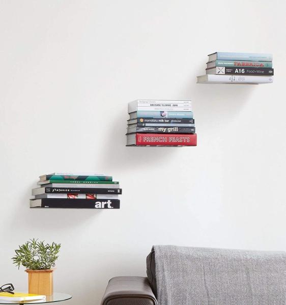 Powder Coating Floating Book Shelves for Wall Display Storage Organizer Display Rack
