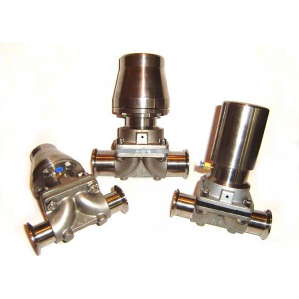 4 Inch Pneumatic Actuated Diaphragm Valve For Dairy Beer Chemical
