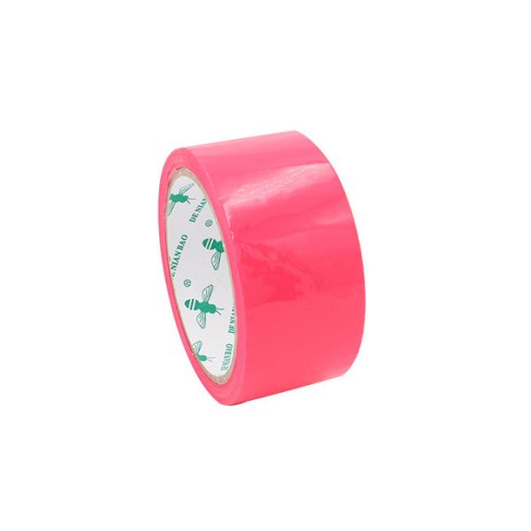 Deep Pink BOPP Parcel Packing Tape Custom Self Adhesive Logo Coloured Tape