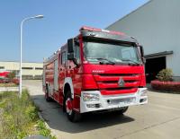 Camion de pompiers de mousse de HOWO 8 TONNES 228kw 6x4 pour la délivrance de secours de lutte contre l'incendie