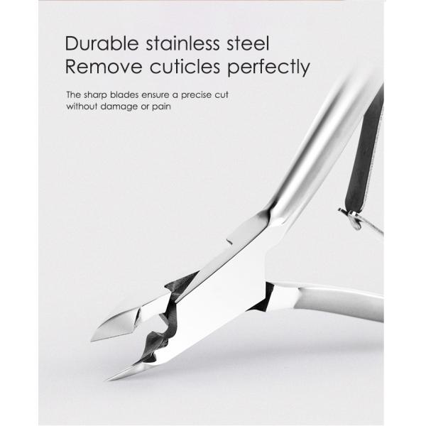 Logo du client Outil de soin des ongles en acier inoxydable durable Coupe-cuticules Nipper pour le salon des ongles