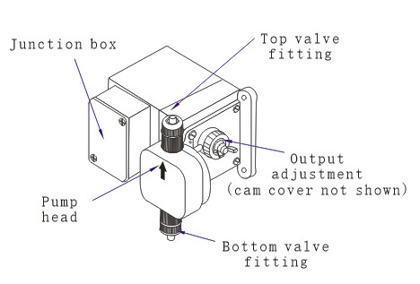 Blue - White Automatic Pool Dosing Systems Chemical Dosing Pump 220V 50Hz