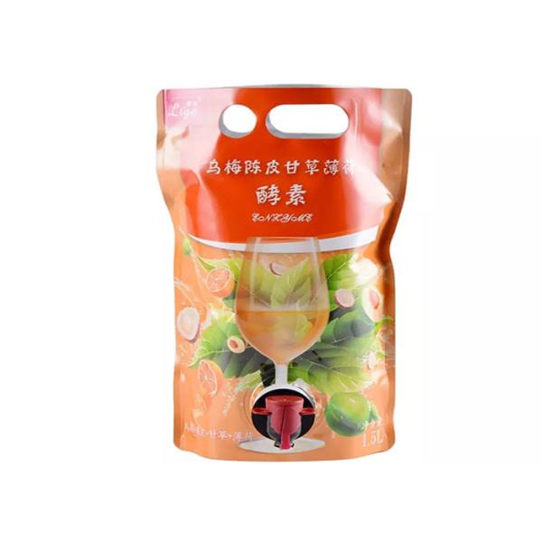 жидкость красного вина сока 1.5L стоит вверх сопло всасывания BIB мешка Spout Handheld с Spigot