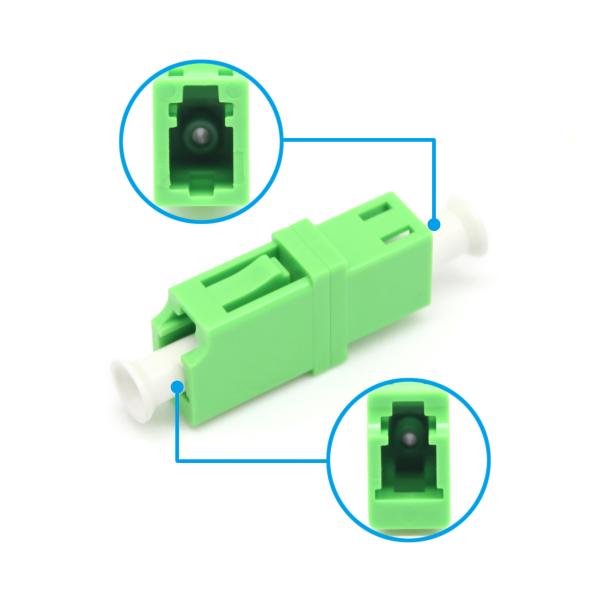 FTTH одномодный симплексный зеленый LC APC оптоволоконный адаптер с испытанием нагрузки ≥ 70 Н