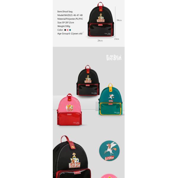 Nohoo new series PU polyester waterproof backpack 3D shape cartoon style school bags wholesale