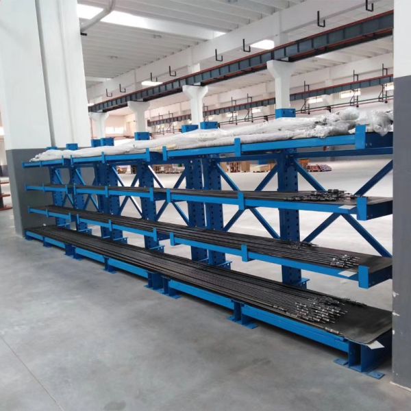 Customized Steel Warehouse Cantilever Rack Cantilevered Double Sided Cable Tube Factory Metal Pipe Cantilever Rack