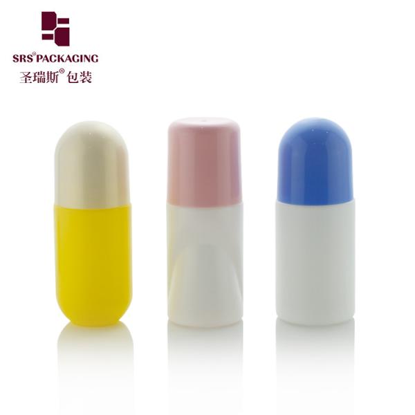 50ml 60ml 90ml Big Size PP PCR Custom Color Recycled Eco-Friendly Roll On Deodorant Bottle