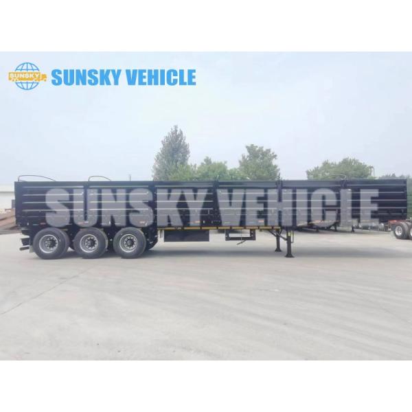 Grain Semi Trailer Drop Side Semi Trailer 30 Ton Trailer With Sideboard