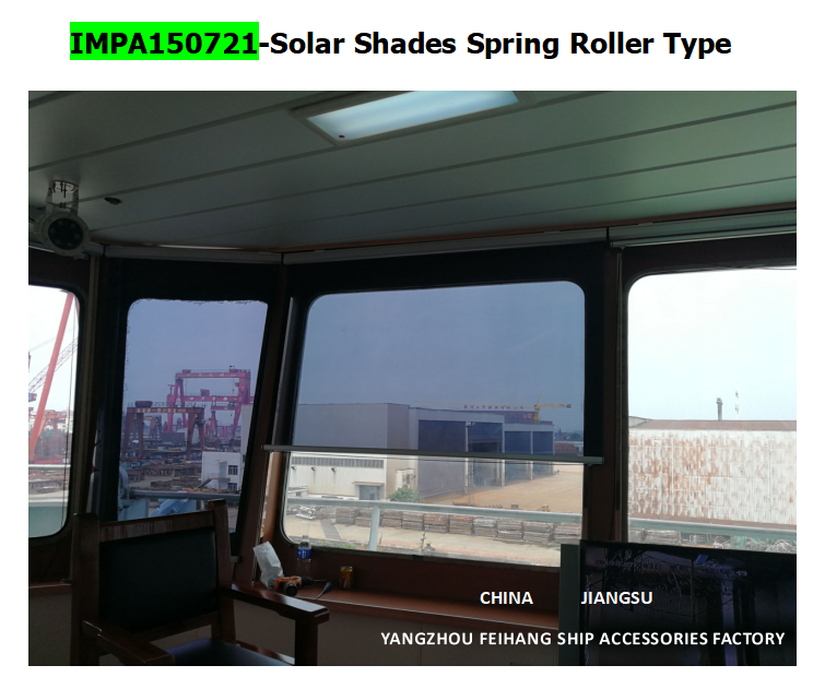 Marine SunShade roller type blind  & Marine Sunshade SunScreens roller blind with cassette box- for Navigation Bridge Windows