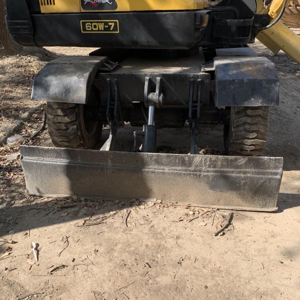 Хорошее состояние использованная Корея Hyundai 60w колесный экскаватор с оригинальным гидравлическим цилиндром