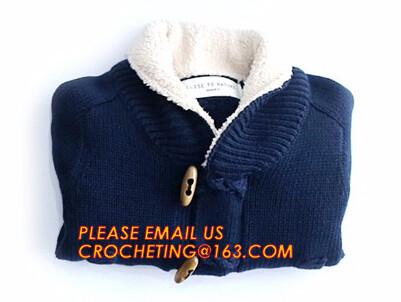 Stylish warm korean fur knitted new style, kid coat sweaters, China manufacturer quality new design wool baby sweater de
