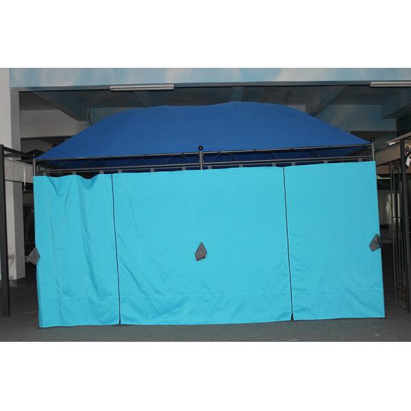 Blue Large Canopy Design Furniture Metal Panel Top Gazebo for 3*4M Outdoor Furniture