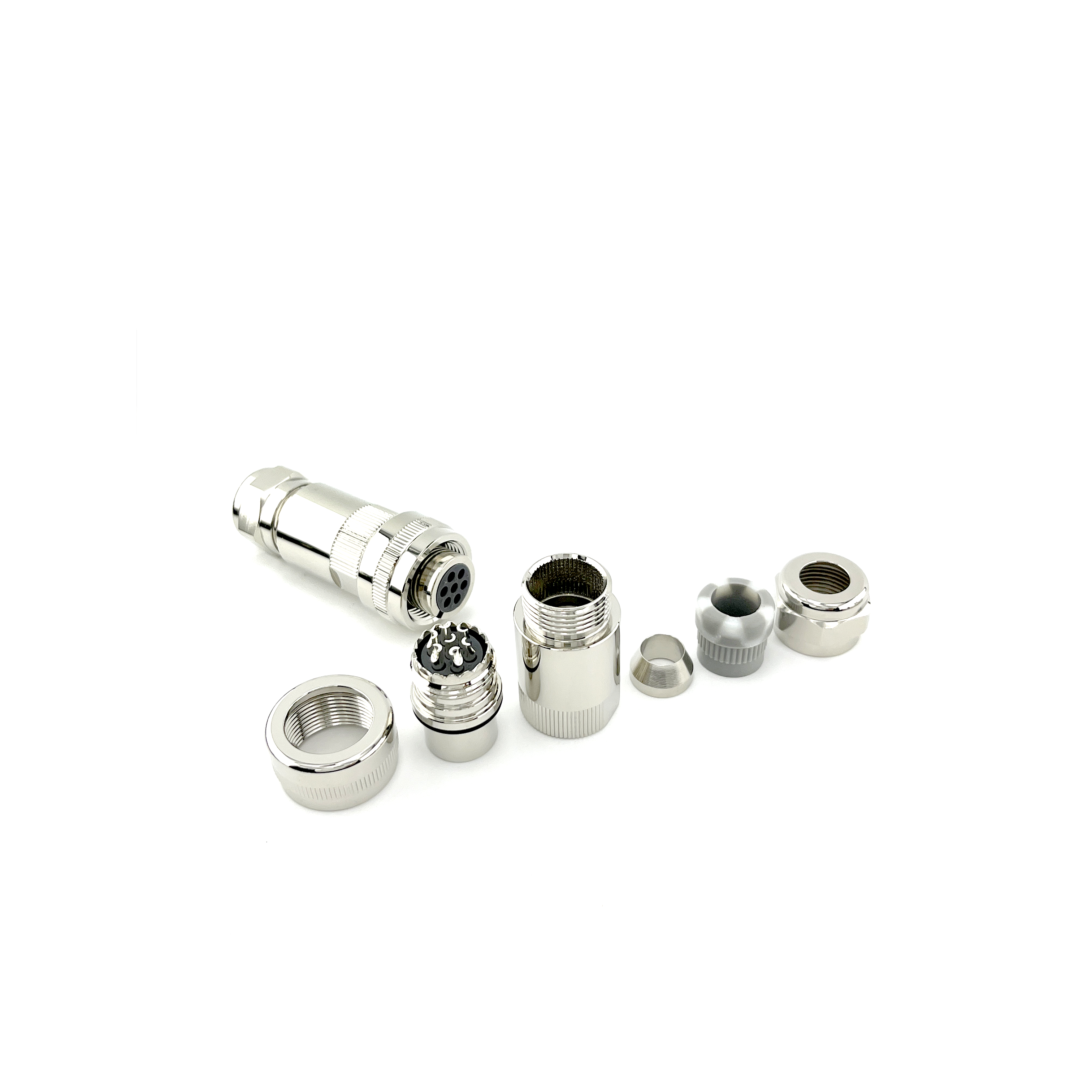 Surface Mount 7 Pin Connectors Crimp Termination Style 7 Pin Plug Customization