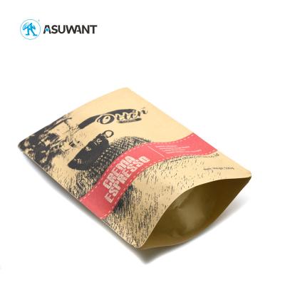 Os Pp laminados imprimiram a embalagem do feijão de café dos sacos do zíper do papel de embalagem Com janela