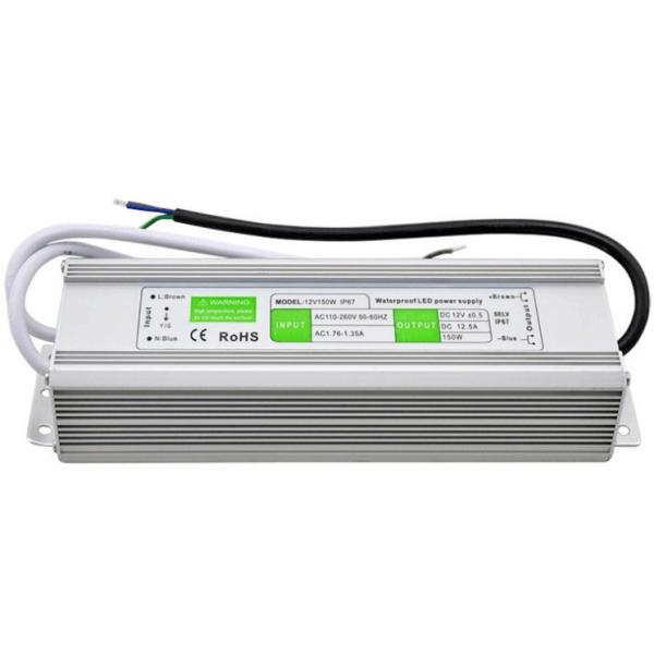 DC12V 24V 150W IP67 Constant Voltage LED Driver Power Supply with Waterproof Design