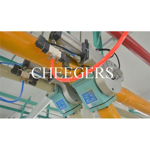 Пневматические привод нержавеющей стали 304 перекрывного клапана DN200 двойной