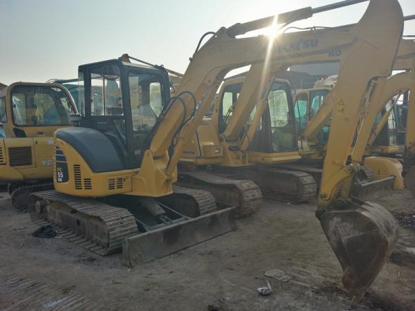 Original Japan Good Condition Used KOMATSU PC55MR-2 Small Excavator For Sale
