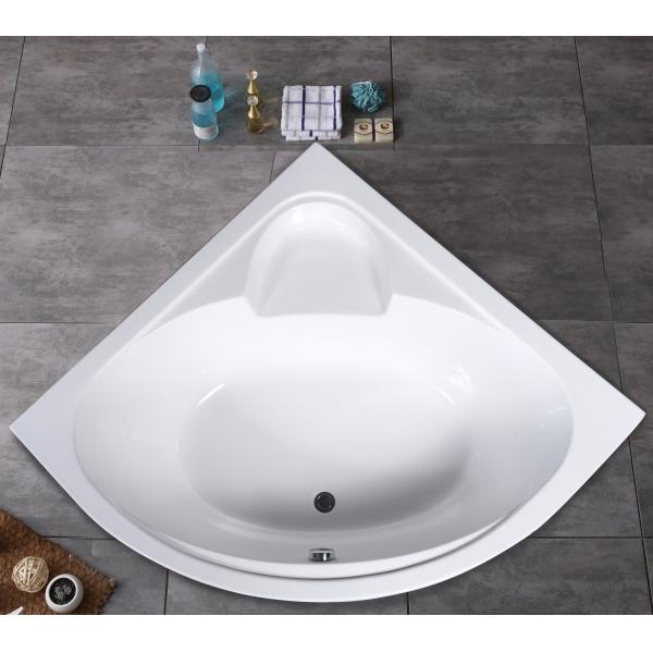 Simple Built in Corner Acrylic Bathtubs with Flexible Front Panel and Hand Control
