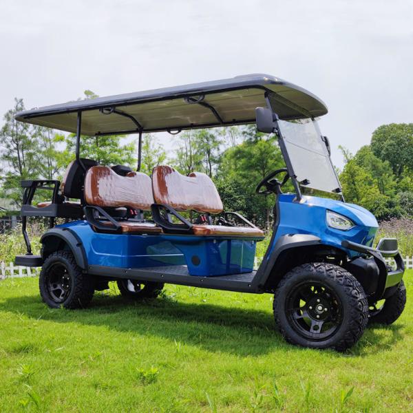 6 movimentação da roda do carrinho de golfe 480kgs Max Speed 50km/H 4 de Seater Mini Off Road Club Car