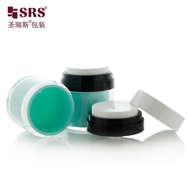 Factory Manufacturer Replaceable Facial Cream Gel Skincare Serum Pump Airless Acrylic Cream Jar