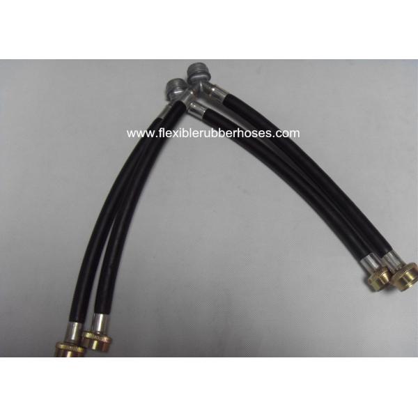 Black Inlet 1/2 Inch Garden , Hose Spiral Water Hose EPDM Y Mixer