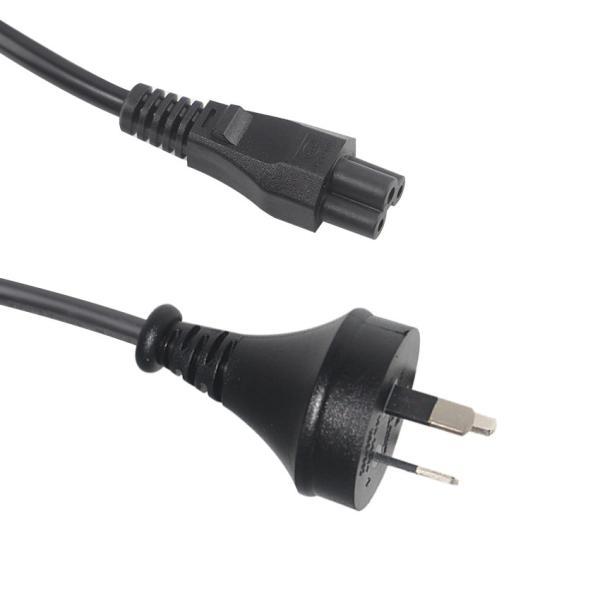SAA Certified AU 3P to IEC C5 Power Cord 2.5A 250V H05VV-F