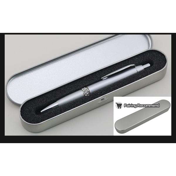 Elegant stylo à bille d'affaires en diamant avec anneau en incrustation Design 1.0mm stylo à bille cadeau