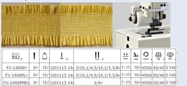 6-needle Flat-bed Double Chain Stitch Sewing Machine FX1406P