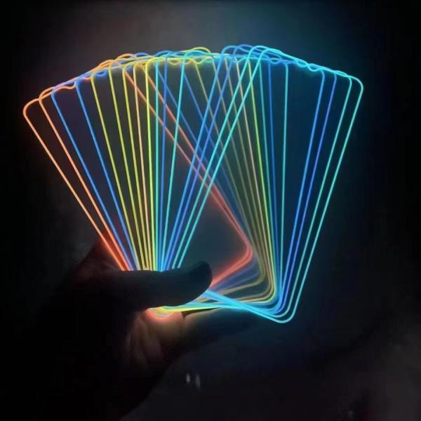 Protector de tela 3D luminoso para telefone celular para iPhone 13 Pro 14 Pro