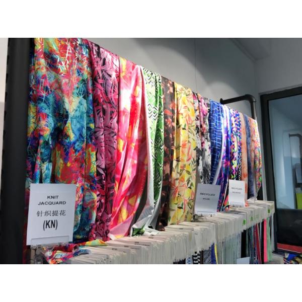 Glitter Printed Foils New York Fashion Sports Fitness Wear Fabrics
