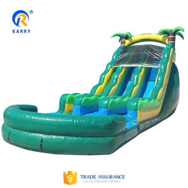 Glue Included Large Customized Inflatable Water Slide for Outdoor Water Park Equipment
