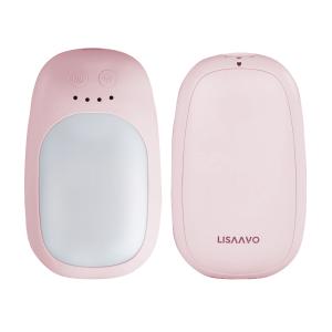 Chargeur portable rose chauffe-main 5200mah chauffe-main