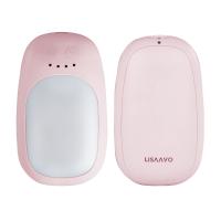 Pink Portable Charger Hand Warmer 5200mah Handwarmer Phone Charger