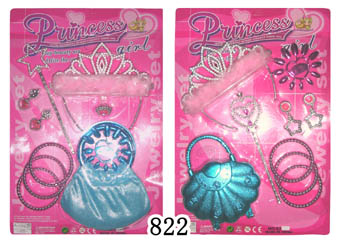 Newest design beauty set with handbag,bracelet,crown