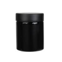 3oz recipientes de vidro preto frascos de vidro UV concentrado à prova de odor individual