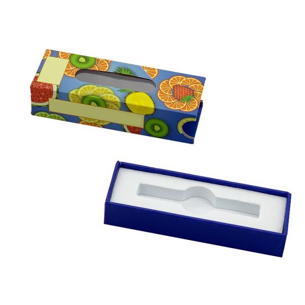 CR Vape Cartridge Box , Cardboard Sleeve Box Matt Lamination Printing With Viewing Window