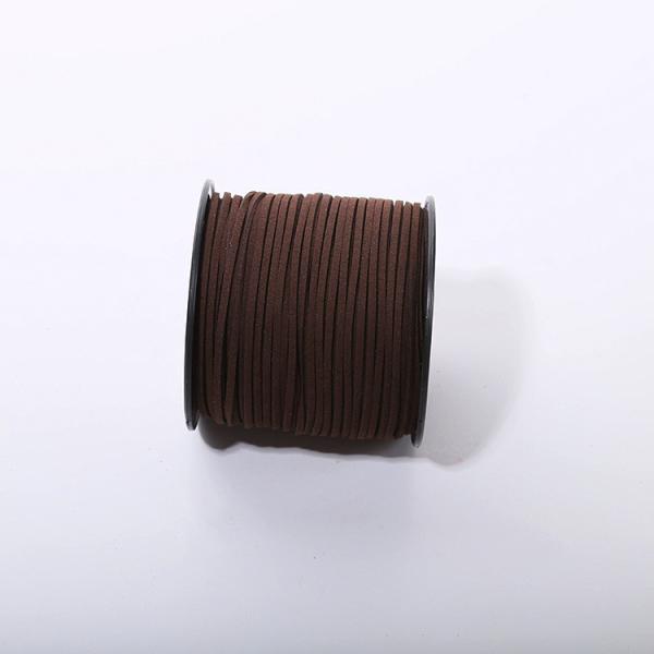 Fios de veludo de couro de camarão 3 mm Fios de veludo de dois lados