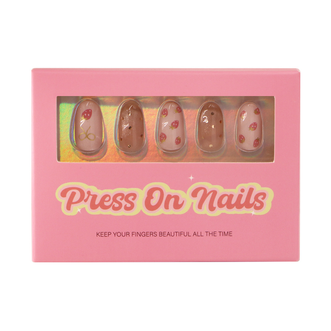 Premium Custom Press On Nail Packaging Box With Window Display