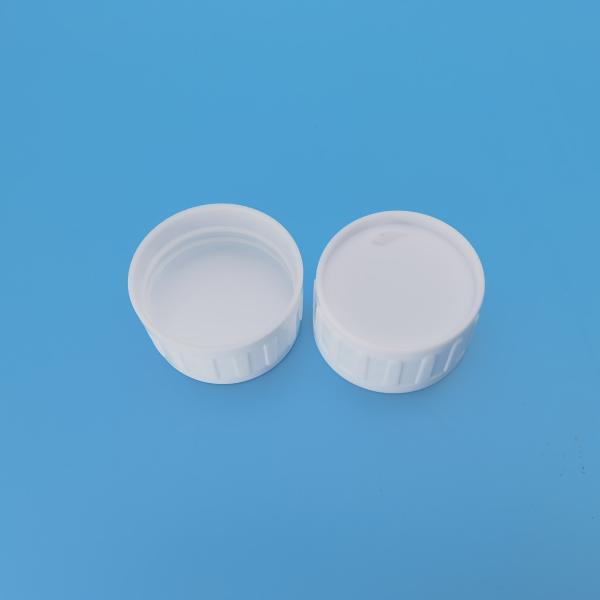 38/410 White Plastic Screw Cap Makeup Remover Water Bottle Cover
