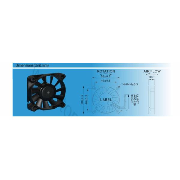 Exhaust instrument air cooler Equipment Cooling Fans , low speed PBT micro cooler fan