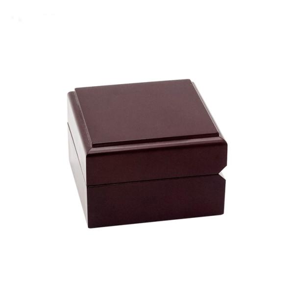 Custom Logo Cufflink Gift Box leather / wooden Material Stamping Printing Handling